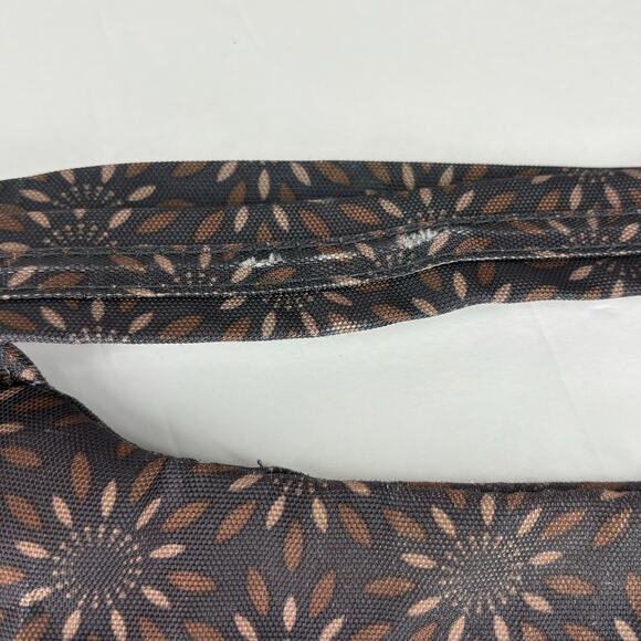 Travelon Anti Theft Crossbody Purse Shoulder Bag Brown Floral Sunburst Travel - Picture 4 of 10